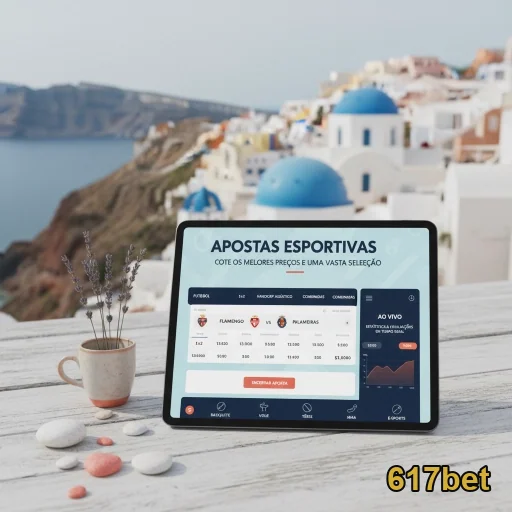 Tela da 617bet mostrando opções de apostas esportivas.