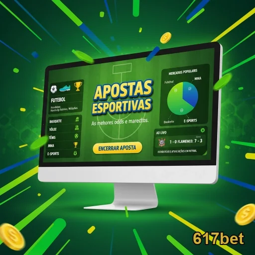 Tela do site 617bet com serviços VIP e apostas esportivas.