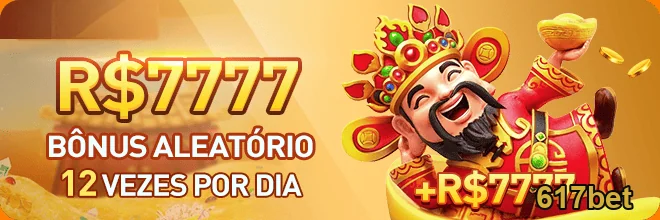 Imagem destacando bônus de até R$7777 no 617bet.