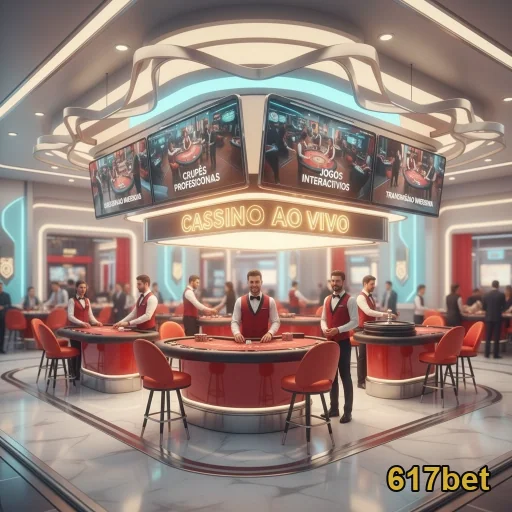 Ambiente VIP de cassino ao vivo na 617bet com dealers.
