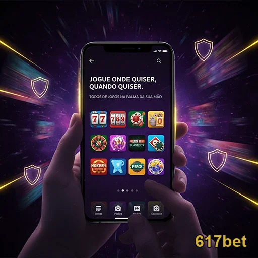 Tela do aplicativo da 617bet com slots disponíveis.