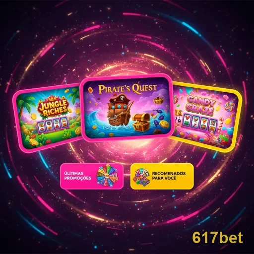 Imagem de slots da 617bet com 'Pirate's Quest' em destaque.