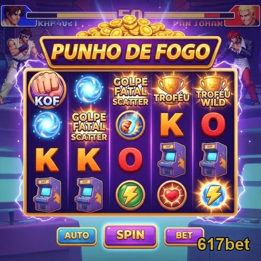 Tela do jogo Punho de Fogo no aplicativo 617bet.