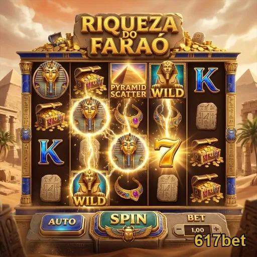 Slot Riqueza do Faraó disponível no aplicativo 617bet.