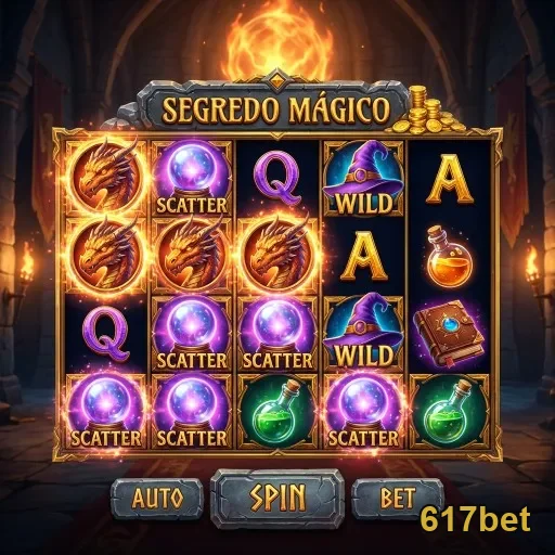Tela do jogo Segredo Mágico na plataforma 617bet.
