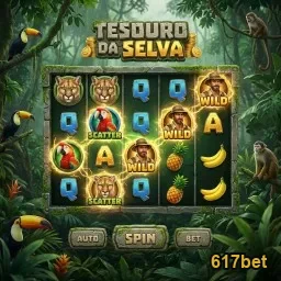 Slot 'Tesouro da Selva' em ação na 617bet.