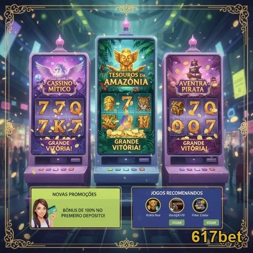 Máquinas caça-níqueis da 617bet apresentando jackpots VIP.